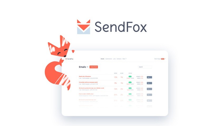 herramienta de newsletter sendfox